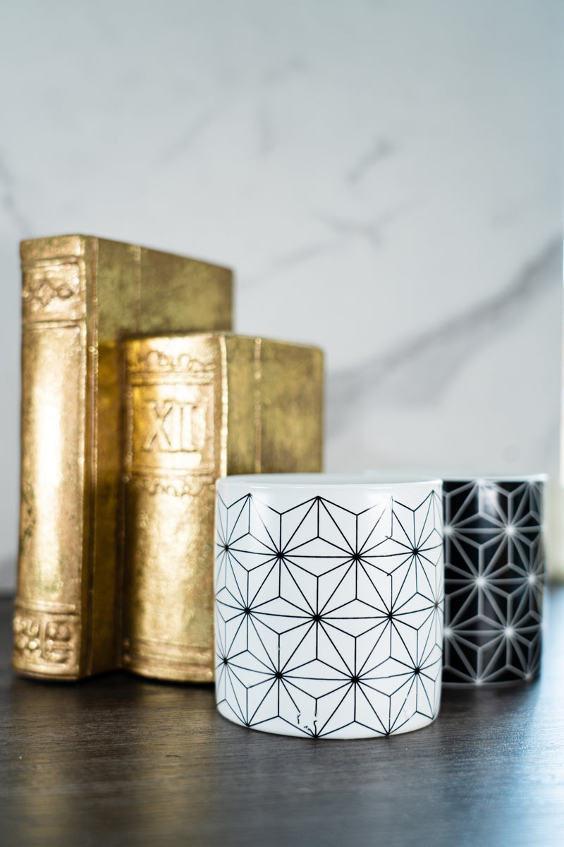 Minimalist Geometric Star Pot