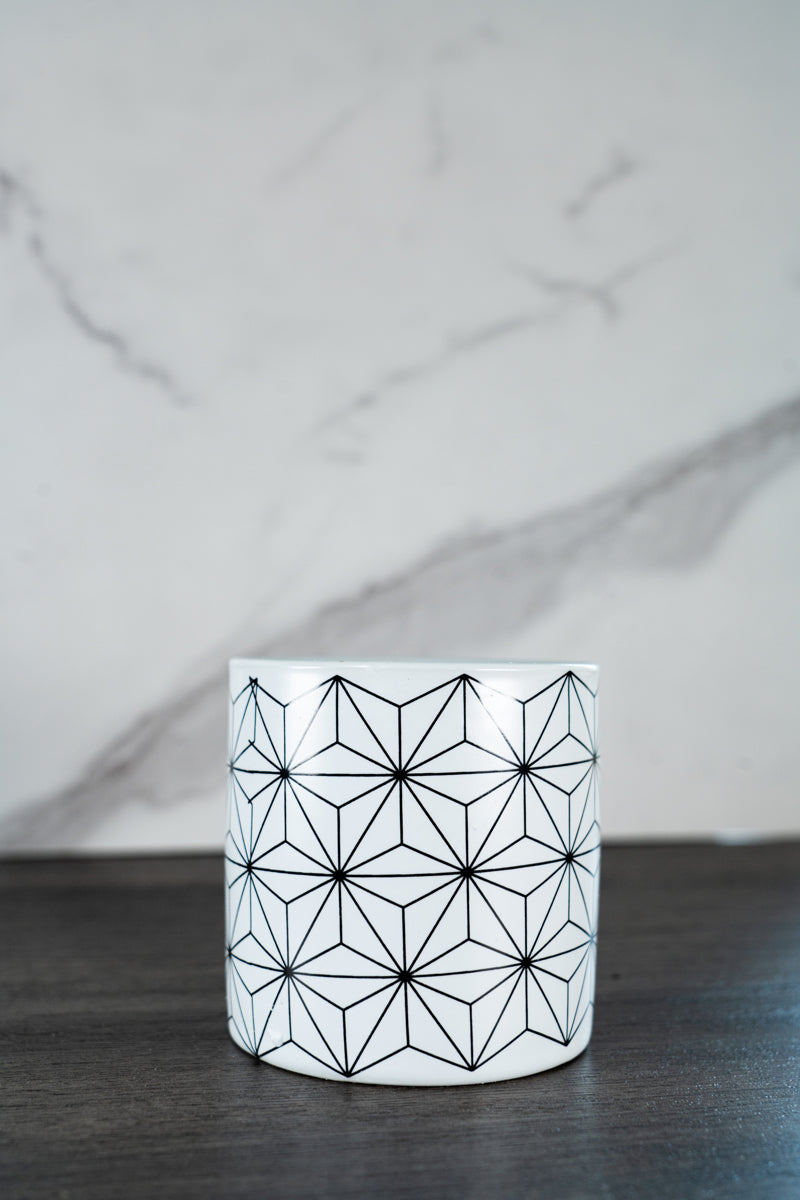 Minimalist Geometric Star Pot