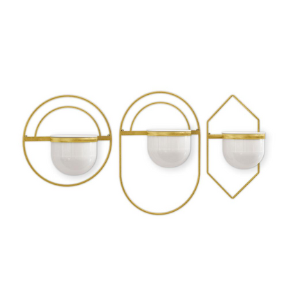 Brooklyn Metal Wall Planters, S3